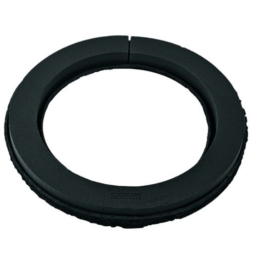 Floristik24 Steckschaum Ring Schwarz Ø44cm H6cm 2 St