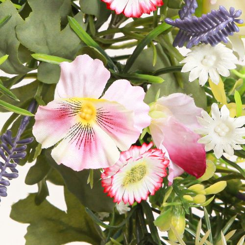 Artikel Blumenkranz künstlich Frühlingsblumen Creme Rosa Ø33cm