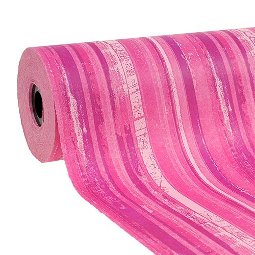 Blumenpapier 37,5cm Pink Streifen 100m
