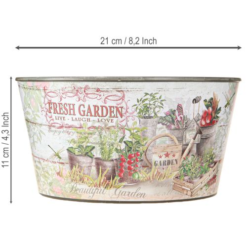 Artikel Blumenschale Vintage Plastik Fresh Garden Bunt Ø21cm 2St