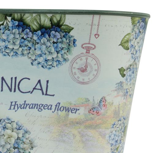 Artikel Blumenschale oval Hortensien Kunststoff Schale 21,5×12,5cm H11cm