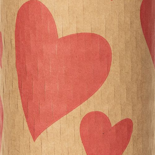 Artikel Nachhaltiges Geschenkpapier Wabenpapier Herzen Design für besondere Anlässe 25Meter