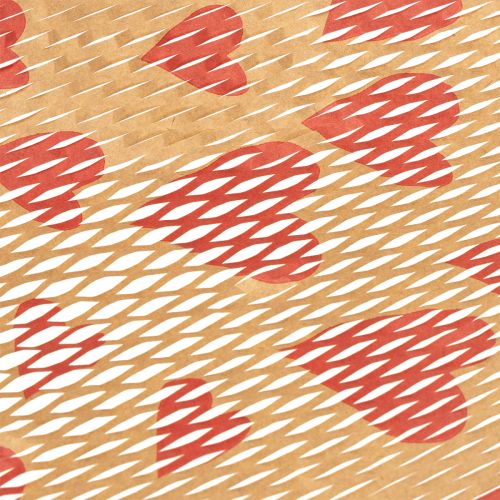 Artikel Nachhaltiges Geschenkpapier Wabenpapier Herzen Design für besondere Anlässe 25Meter