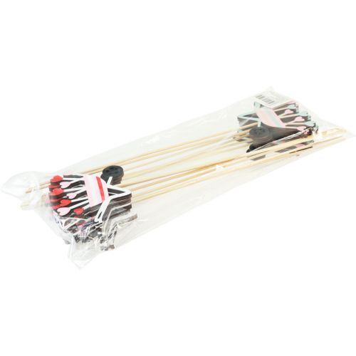 Artikel Blumenstecker Schubkarre Holz Herzen Farbig 9x6,5cm 12 St