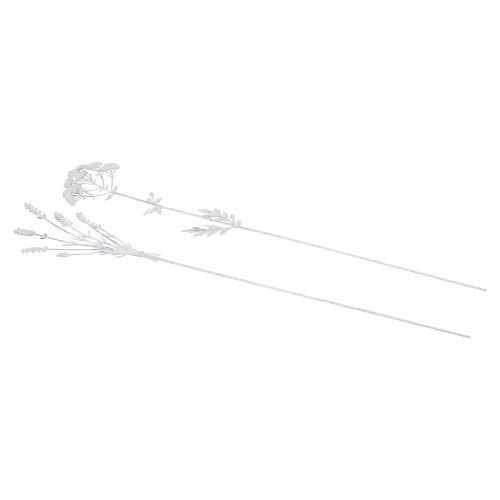 Floristik24 Blumenstecker Pflanzenstecker Metall Deko 60,5cm 2St