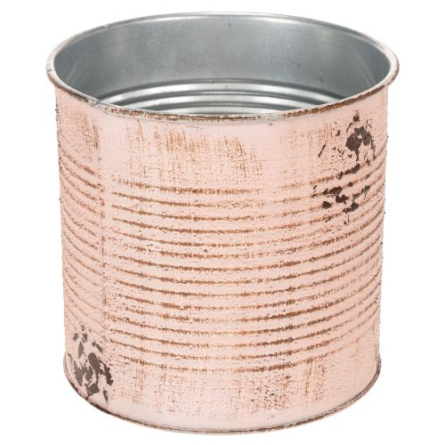 Blumentopf Deko Dose Lachs Metall Pflanzeimer Ø15,5cm H15cm | Floristik24.de