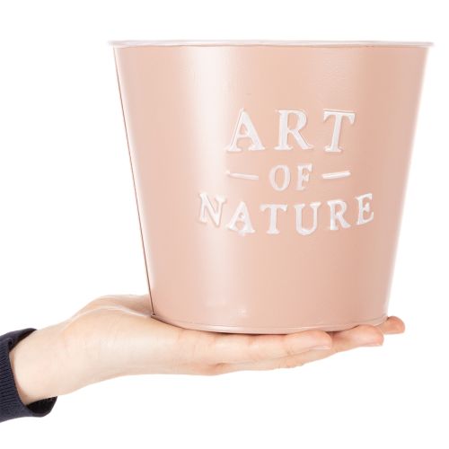 Artikel Blumentopf Zink Art of Nature Altrosa Ø17,5cm H15cm