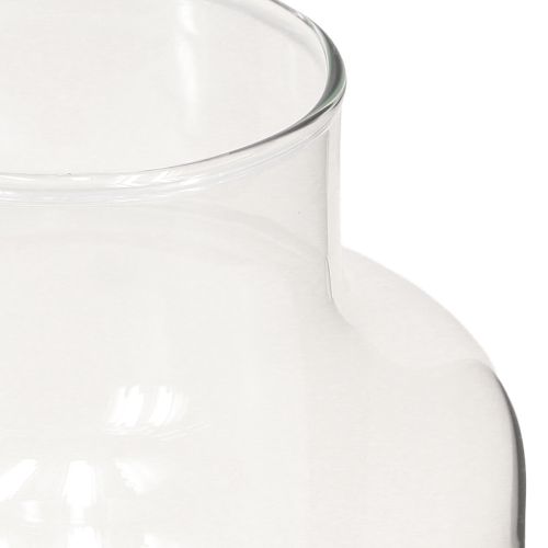 Artikel Blumenvase Glas Deko Vase mit Hals Klar Ø14,5cm H25cm