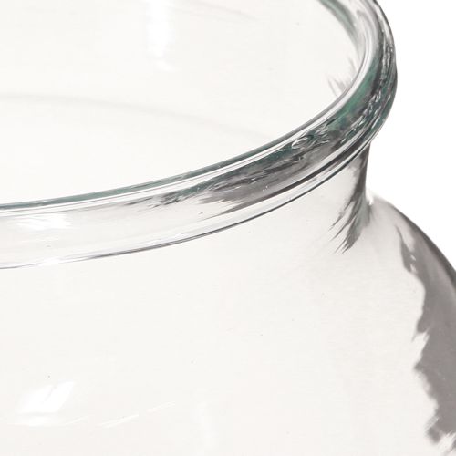 Artikel Blumenvase Glas Klar Glasvase Tischdeko Ø18cm H22cm