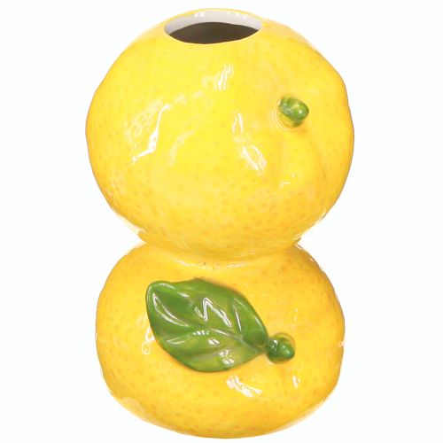 Artikel Blumenvase Zitrone Keramikvase Deko mediterran H13cm