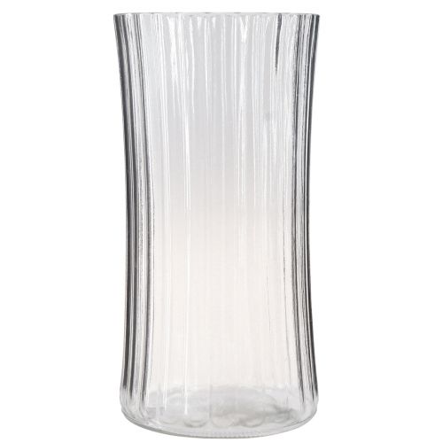 Artikel Blumenvasen aus Glas Vase Retro Klar Ø12cm H24cm 2St