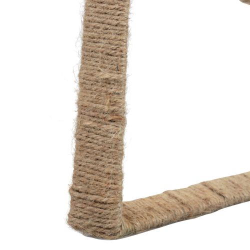 Floristik24 Boho Style, Herz Metallring Dekoring Juteband 30cm