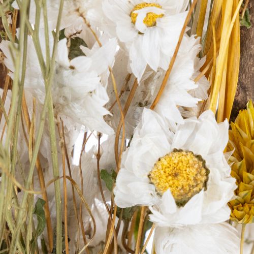 Artikel Trockenblumenstrauß mit Rosen aus Sola Holz Eleganter Blumenstrauß für natürliche Dekoration im Zuhause 50cm