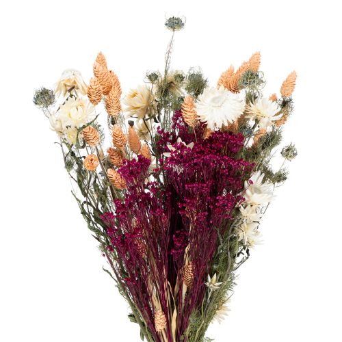 Trockenblumen Strauß perfekt für elegante Tischdekoration im Landhausstil 50cm