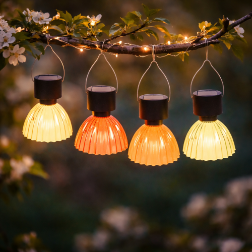 Artikel Solarlampe Stilvolle Hängeleuchte für exquisiten Außenbereich Terrasse Garten 14cm 4St