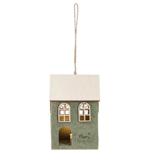 Artikel Christbaumschmuck Filz Deko Häuschen Grün H12,5cm 2 St