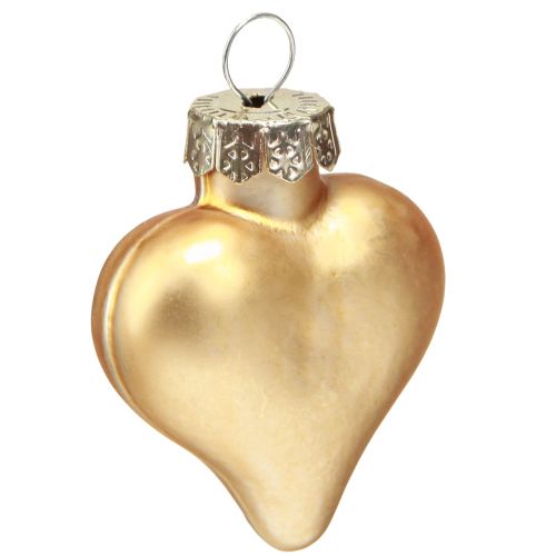 Artikel Christbaumschmuck Weihnachten Herzen Gold 3cm 24 St
