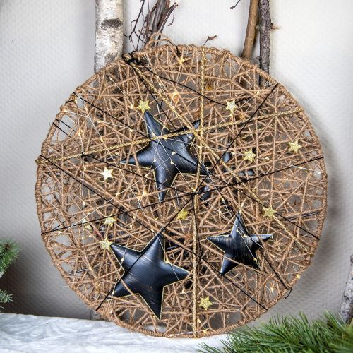 Artikel Christbaumschmuck Deko Stern Metall Schwarz Gold Ø15cm 3 St