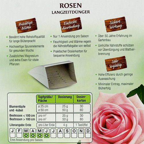 Artikel Chrysal Langzeitdünger Rosen 900gr
