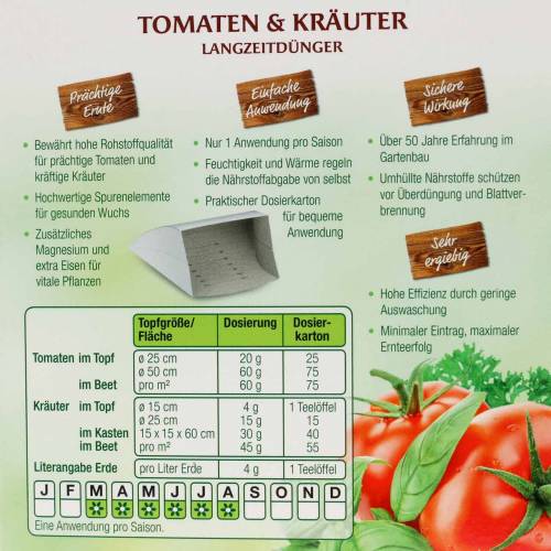 Artikel Chrysal Tomaten, Kräuter als Langzeitdünger 300g