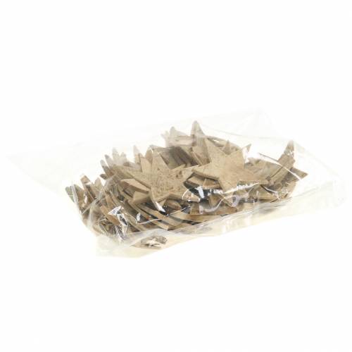 Artikel Kokos Stern Natur 5cm 50St Weihnachtsdekoration Tischdekoration