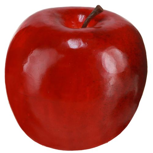Floristik24 Deko Äpfel Rot glänzend Künstliches Obst Deko 7,5cm 6 St