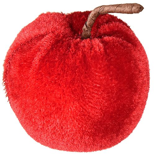 Deko Äpfel Stoff Herbstdeko Samt Rot Ø5cm H6cm 12 St