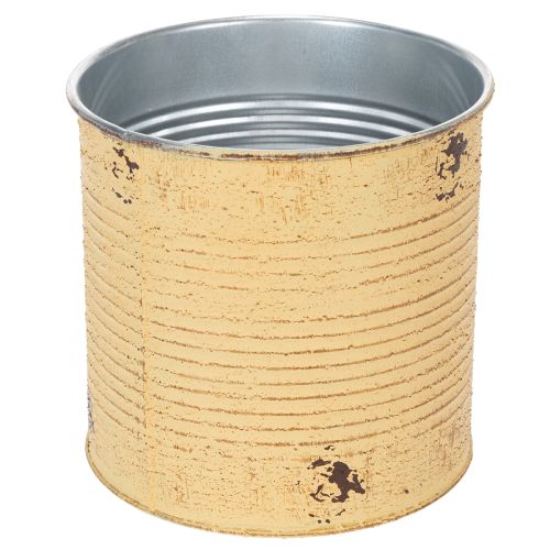 Deko Dose Apricot Pflanztopf Metall Sommerdeko Ø15,5cm H15cm | Floristik24.de