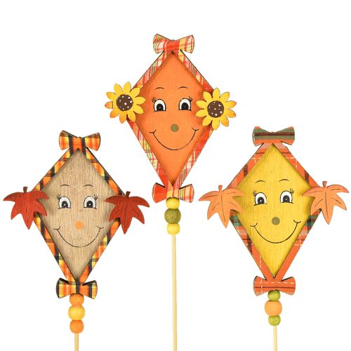 Deko Drachen Herbst Holzstecker Herbstdeko Holz 33,5cm 6 St