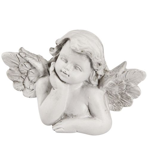 Artikel Deko Engel Grau Grabschmuck Polyresin 7,5×5cm 6 St