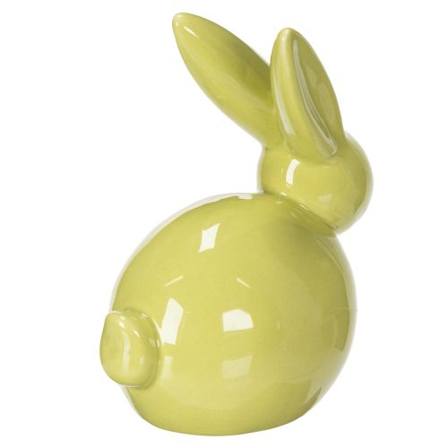 Artikel Deko Hase Gelb Grün Braun Moderne Keramikfigur für Ostern 8,5×4,5cm 3St
