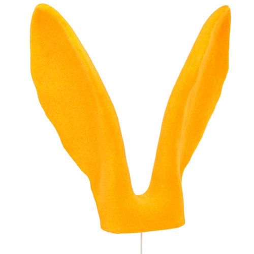 Artikel Deko Hasenohren Goldgelb Stab Osterdeko Beflockt H56cm