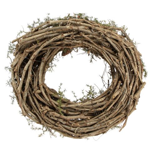 Artikel Deko Kranz Zweige und Zedernzapfen Holzkranz Natur Ø40cm