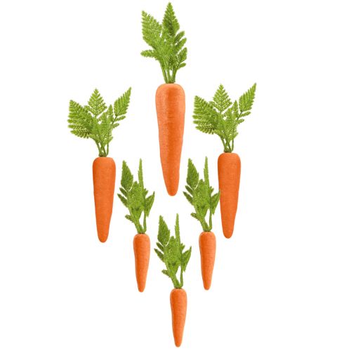 Artikel Deko Möhren Beflockte Karotten H27cm–37cm im 6er-Set
