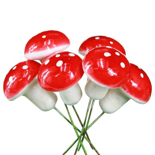 Artikel Deko Pilze zum Stecken Fliegenpilze am Draht Ø2,5cm 36 St