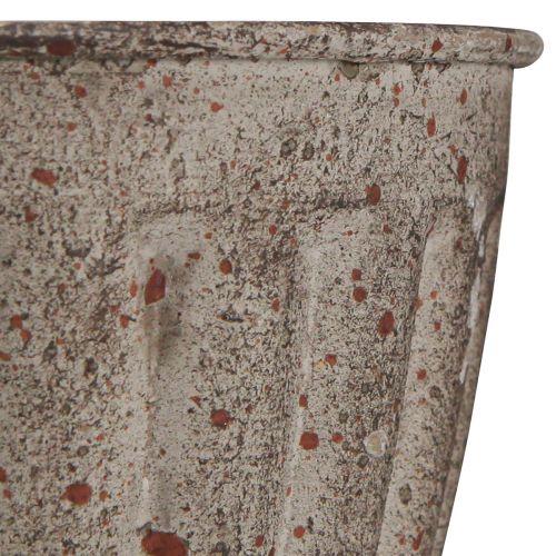 Artikel Deko Pokal Übertopf Antik Look Grau Braun Ø13cm H19cm