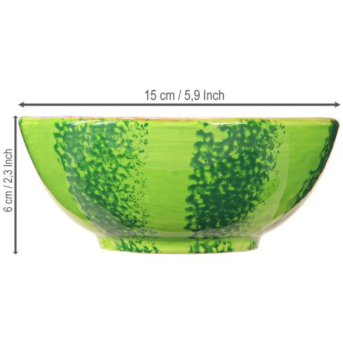 Artikel Deko Schale Keramik Wassermelone Sommerdeko Ø15cm H6cm