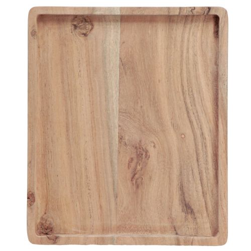Artikel Deko Tablett Akazienholz Holztablett rechteckig Natur 30×25cm
