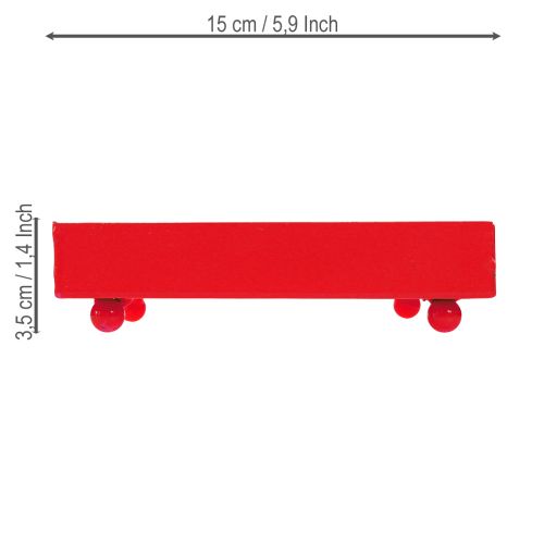 Artikel Deko Tablett quadratisch Rot Metalltablett 15×15cm 2St