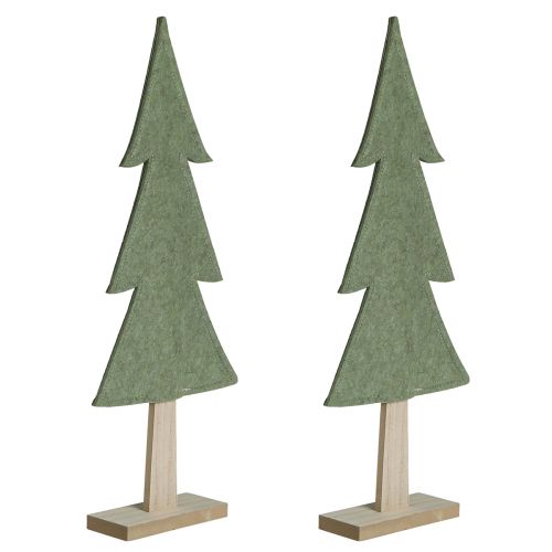 Artikel Deko Tannenbaum Filz Grün mit Herz Sterne H52cm 2St