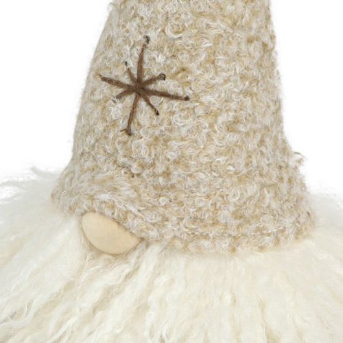 Artikel Deko Wichtel Mütze aus Filz Tischdeko Braun Beige H28cm 2 St