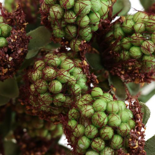 Floristik24 Dekozweig Maulbeere, Beerenzweig, Maulbeerzweig Grün 78cm