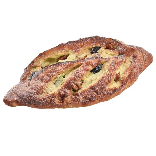 Floristik24 Deko Brot Lebensmittelattrappe Rosinenbrot künstlich 22cm