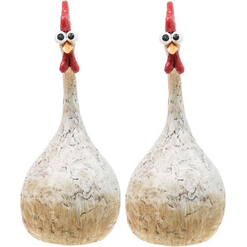 Floristik24 Deko Hühner Deko Figur Osterdeko Huhn lustig H26cm
