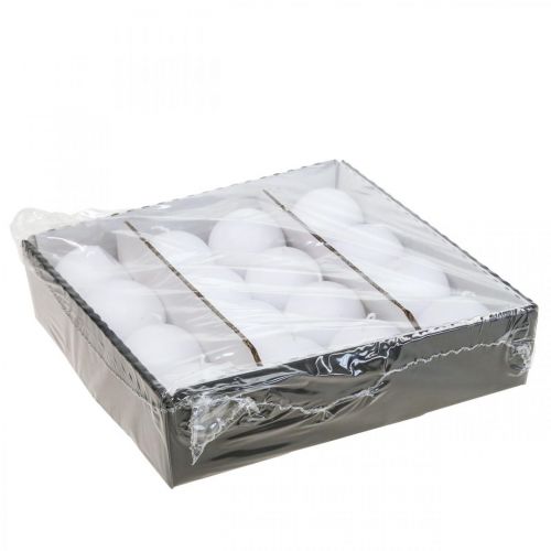 Artikel Deko Kerzen Weiß Kugelkerzen Adventskerzen Ø60mm 16 St