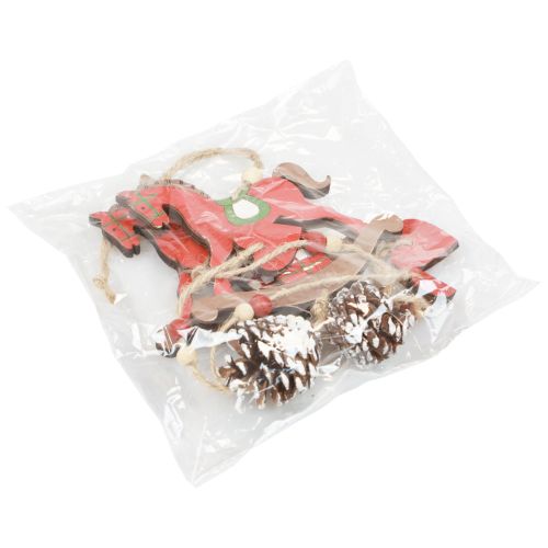 Artikel Deko Schaukelpferd Holz Hängedeko Weihnachten Rot 37cm 2St
