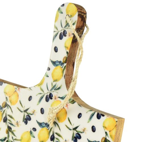 Artikel Deko Schneidebrett zum Hängen Sommer Mangoholz 38,5×23cm