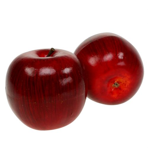 Dekoäpfel Rot, lackiert Ø8cm 6 St