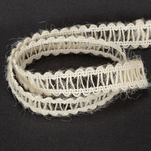 Dekoband Jute, Natürliches Geschenkband Cremeweiß 15mm 15m | Floristik24.de