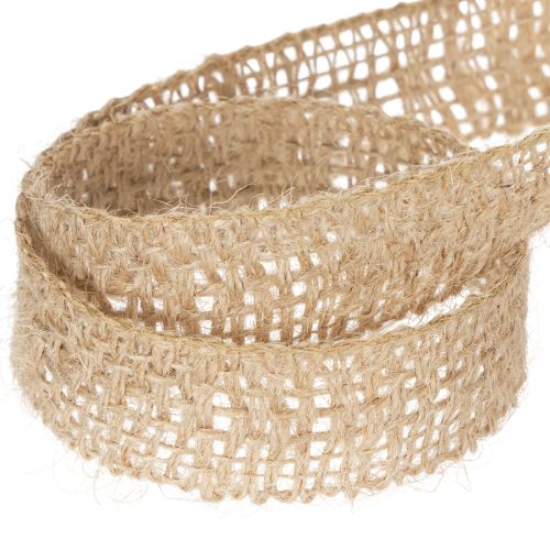 Dekoband Jute Natur 25mm Juteband Geschenkband rustikal 10m | Floristik24.de